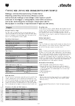 Preview for 3 page of steute RF RC M30 SW868 RF HS M30 SW868 Mounting And Wiring Instructions