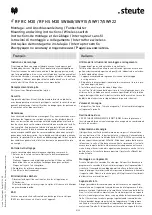 Preview for 5 page of steute RF RC M30 SW868 RF HS M30 SW868 Mounting And Wiring Instructions