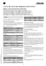 Preview for 6 page of steute RF RC M30 SW868 RF HS M30 SW868 Mounting And Wiring Instructions