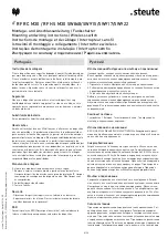 Preview for 8 page of steute RF RC M30 SW868 RF HS M30 SW868 Mounting And Wiring Instructions