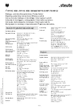 Preview for 12 page of steute RF RC M30 SW868 RF HS M30 SW868 Mounting And Wiring Instructions