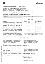 Preview for 4 page of steute RF Rx EN868-2W Mounting And Wiring Instructions