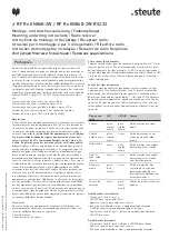 Preview for 7 page of steute RF Rx EN868-2W Mounting And Wiring Instructions