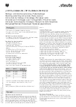 Preview for 8 page of steute RF Rx EN868-2W Mounting And Wiring Instructions