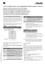 Предварительный просмотр 4 страницы steute RF Rx EN868 TCP/IP Mounting And Wiring Instructions