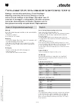 Предварительный просмотр 8 страницы steute RF Rx EN868 TCP/IP Mounting And Wiring Instructions