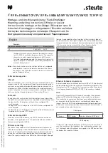 Предварительный просмотр 12 страницы steute RF Rx EN868 TCP/IP Mounting And Wiring Instructions