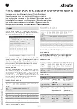 Предварительный просмотр 14 страницы steute RF Rx EN868 TCP/IP Mounting And Wiring Instructions