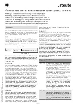 Предварительный просмотр 20 страницы steute RF Rx EN868 TCP/IP Mounting And Wiring Instructions