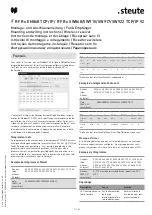 Предварительный просмотр 21 страницы steute RF Rx EN868 TCP/IP Mounting And Wiring Instructions