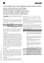 Предварительный просмотр 34 страницы steute RF Rx EN868 TCP/IP Mounting And Wiring Instructions