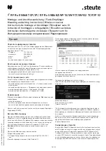 Предварительный просмотр 38 страницы steute RF Rx EN868 TCP/IP Mounting And Wiring Instructions