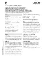 Preview for 2 page of steute RF Rx SW868-1 Manual