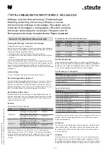 Preview for 1 page of steute RF Rx SW868-1W Mounting And Wiring Instructions