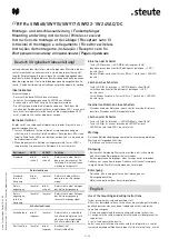 Preview for 2 page of steute RF Rx SW868-1W Mounting And Wiring Instructions