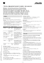 Preview for 4 page of steute RF Rx SW868-1W Mounting And Wiring Instructions