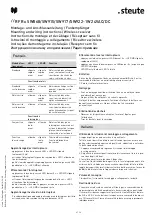 Preview for 6 page of steute RF Rx SW868-1W Mounting And Wiring Instructions