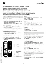 Preview for 3 page of steute RF Rx SW868-4S 48V Mounting And Wiring Instructions