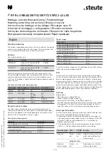 Preview for 4 page of steute RF Rx SW868-4S 48V Mounting And Wiring Instructions