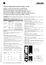 Preview for 8 page of steute RF Rx SW868-4S 48V Mounting And Wiring Instructions