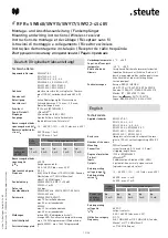 Preview for 19 page of steute RF Rx SW868-4S 48V Mounting And Wiring Instructions