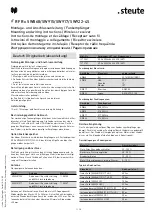 steute RF Rx SW868-4S Mounting And Wiring Instructions preview