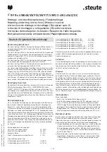 Preview for 1 page of steute RF Rx SW868-4W Mounting And Wiring Instructions