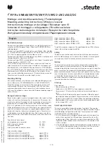 Preview for 3 page of steute RF Rx SW868-4W Mounting And Wiring Instructions