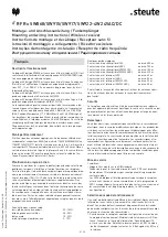 Preview for 5 page of steute RF Rx SW868-4W Mounting And Wiring Instructions