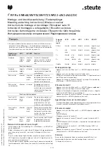 Preview for 6 page of steute RF Rx SW868-4W Mounting And Wiring Instructions