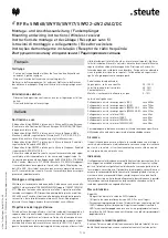 Preview for 7 page of steute RF Rx SW868-4W Mounting And Wiring Instructions