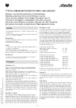 Preview for 9 page of steute RF Rx SW868-4W Mounting And Wiring Instructions