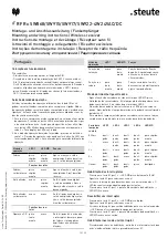 Preview for 10 page of steute RF Rx SW868-4W Mounting And Wiring Instructions