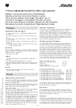 Preview for 11 page of steute RF Rx SW868-4W Mounting And Wiring Instructions