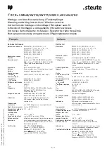 Preview for 15 page of steute RF Rx SW868-4W Mounting And Wiring Instructions