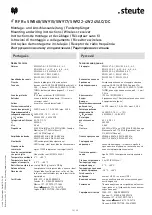 Preview for 16 page of steute RF Rx SW868-4W Mounting And Wiring Instructions