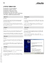 Preview for 1 page of steute RF RxT EN868-USB Installation Manual