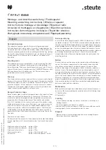 Preview for 2 page of steute RF RxT EN868 Mounting And Wiring Instructions