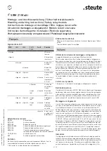 Preview for 4 page of steute SRM 21 Multi Mounting And Wiring Instructions