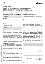 Preview for 7 page of steute SRM 21 Multi Mounting And Wiring Instructions