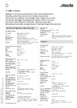 Preview for 15 page of steute SRM 21 Multi Mounting And Wiring Instructions