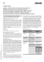 steute SRM 21 RT2 Mounting And Wiring Instructions предпросмотр