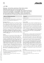 steute ST 98 Mounting And Wiring Instructions preview