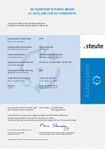 Preview for 9 page of steute ST 98 Mounting And Wiring Instructions