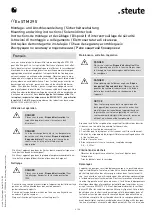 Preview for 6 page of steute STM 295-B6 Mounting And Wiring Instructions