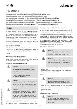 Предварительный просмотр 3 страницы steute STM 295 Mounting And Wiring Instructions