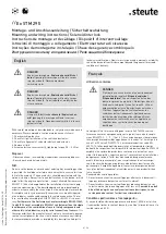 Предварительный просмотр 4 страницы steute STM 295 Mounting And Wiring Instructions