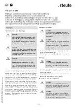 Предварительный просмотр 5 страницы steute STM 295 Mounting And Wiring Instructions