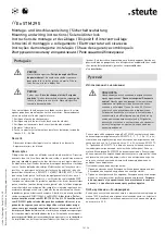Предварительный просмотр 10 страницы steute STM 295 Mounting And Wiring Instructions