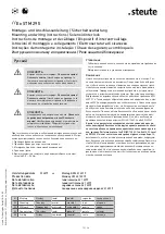 Предварительный просмотр 12 страницы steute STM 295 Mounting And Wiring Instructions